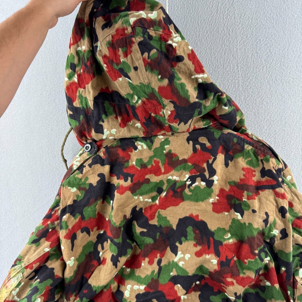 Vintage Swiss Army M70 Alpenflage Jacket Mens Fits Medium Lotta Pockets Hood - Picture 13 of 16